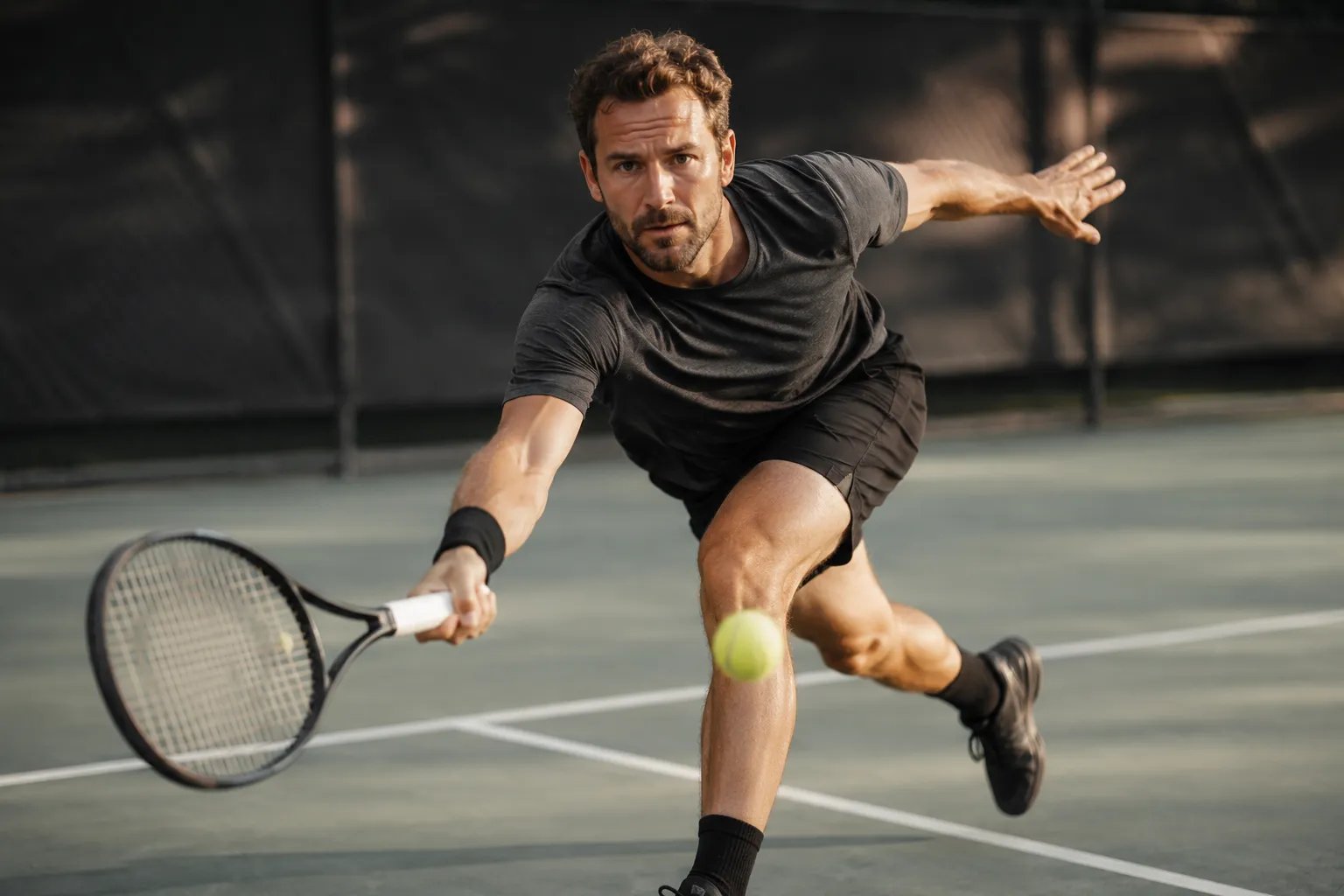 Tennis player with athletic performance and testosterone health