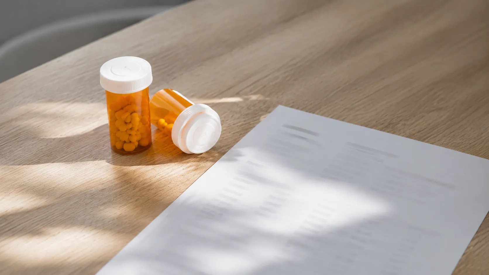 Two prescription vials and a lab report shown in a Clomid vs enclomiphene comparison