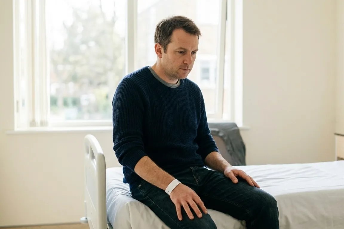 Man preparing for surgery while managing his TRT protocol