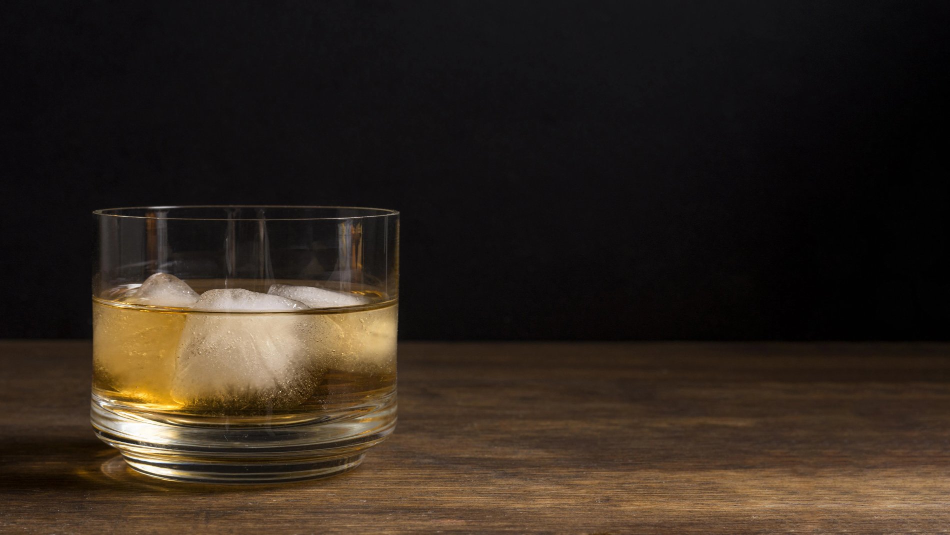 Whiskey glass illustrating drinking alcohol on TRT