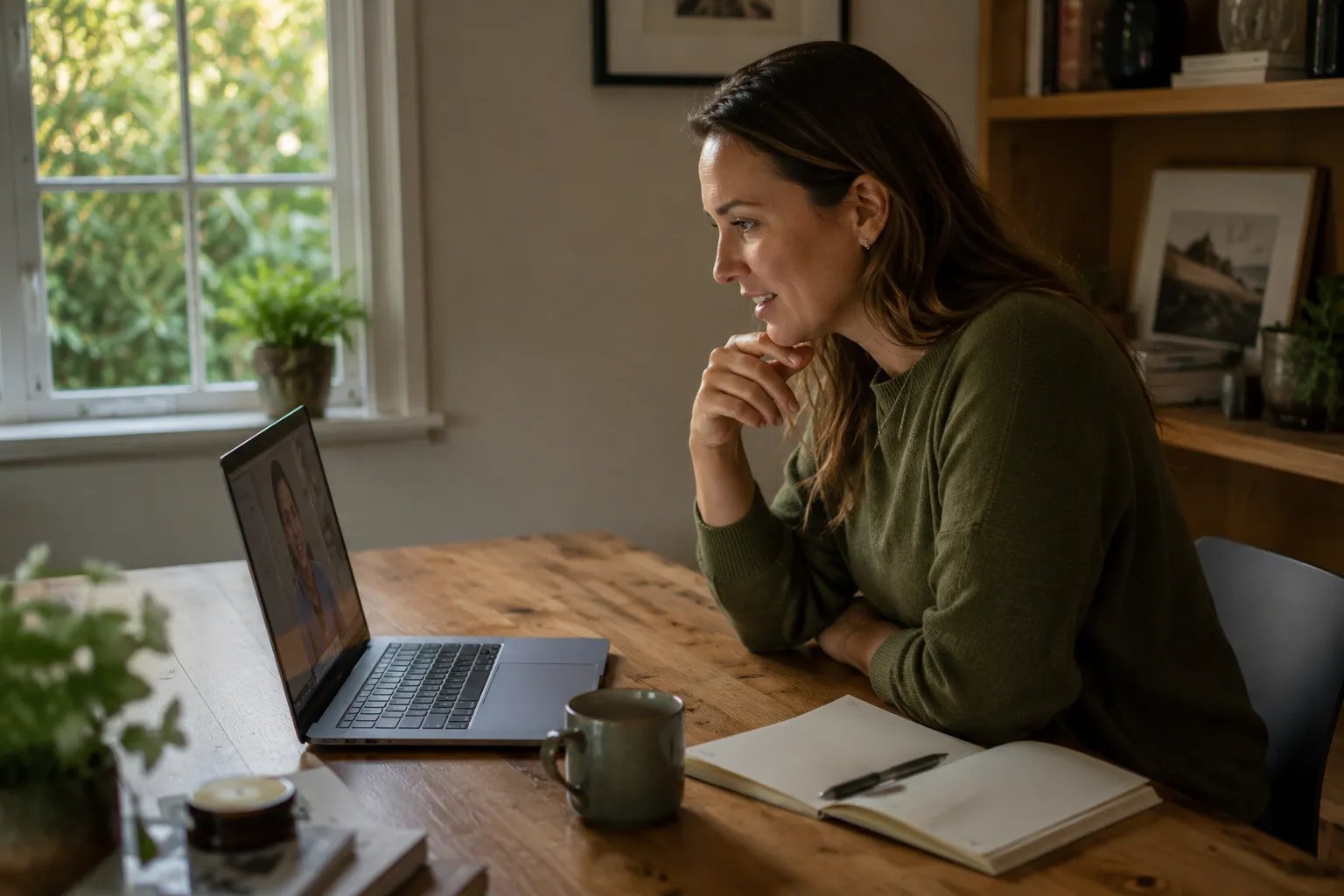 Woman journaling to track hormonal patterns and estrogen changes